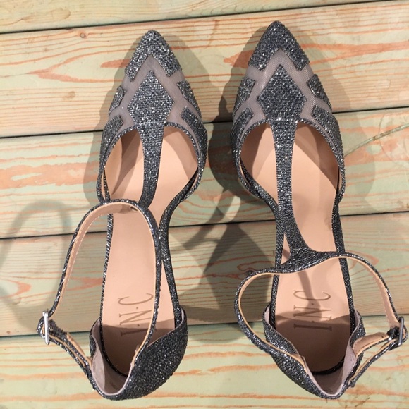 INC sparkly stiletto heels - Picture 1 of 4